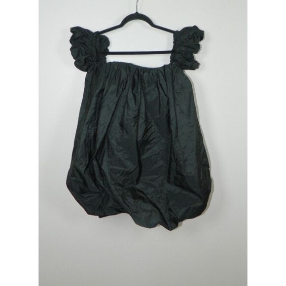 ZARA Dress ZW Collection Size Medium Black Voluminous Taffeta‎ Mini - Picture 7 of 12